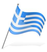 Flagga av Grekland vektor illustration