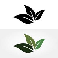 abstraktes Naturblatt-Logo-Konzept im Zusammenhang mit Bio- oder Naturprodukt vektor