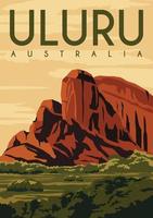 Australien-Vektor-Illustrationshintergrund vektor