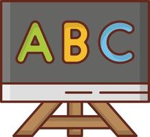 ABC-Vektor-Illustration auf einem transparenten Hintergrund. Symbole in Premiumqualität. Vektorlinie flaches Farbsymbol für Konzept und Grafikdesign. vektor