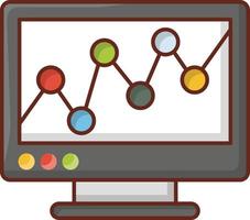 analytisk vektorillustration på en transparent bakgrund. symboler av högsta kvalitet. vektor linje platt färgikon för koncept och grafisk design.