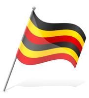 Flagga av Uganda vektor illustration