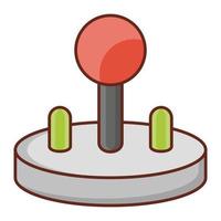 Joystick-Vektor-Illustration auf einem transparenten Hintergrund. Premium-Qualitätssymbole. Vektorlinie flaches Farbsymbol für Konzept und Grafikdesign. vektor