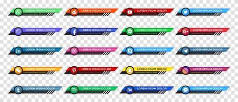 Social Media Web unteres Drittel Banner Template-Design. Vektor-Illustration vektor