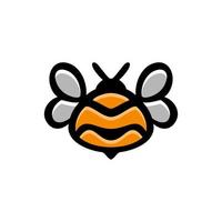 enkel maskot vektor logotyp design av naturlig bee honung