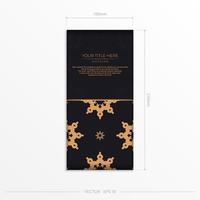 luxuriöses Postkartendesign mit abstrakter Vintage-Mandala-Verzierung. kann als Hintergrund und Tapete verwendet werden. elegante und klassische vektorelemente eignen sich hervorragend zur dekoration. vektor