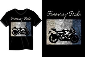 motorcykel vintage t-shirt design vektor