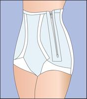 Nettes Unterwäscheband der schwangeren Frauen für Stützbauch. Bandage vektor
