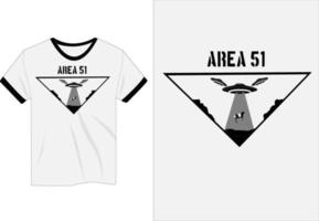 område 51 flygande tefat drar upp en ko t-shirt design vektor