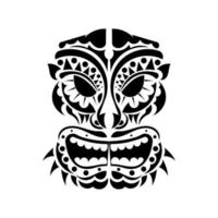 Tattoo und T-Shirt Design schwarz-weiß handgezeichnete Prinz Teufel Gravur Ornament vektor