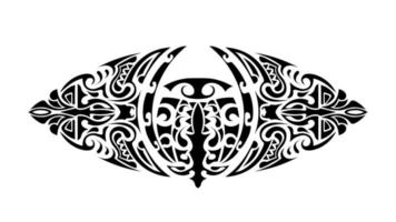 tatuering i polynesisk stil. polynesien mönster. isolerat. vektor. vektor