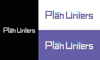 Planautoren Geschäftsberatung Logo Vektor Marke Corporate Design Hellblaue und dunkelblaue Farbkombination