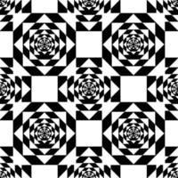 weiße Kaleidoskop Fata Morgana auf schwarzem Hintergrund. Vektor-Illustration vektor