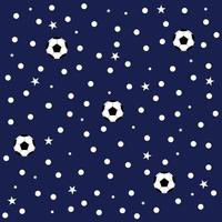 fotboll boll stjärna prickiga mörkblå bakgrund vektor