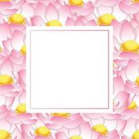 rosa indische Lotus-Bannerkarte vektor