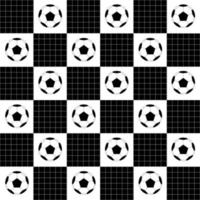 Fußball Ball schwarz weiß Schachbrett Diamant Hintergrund vektor