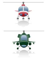 set ikoner helikopter vektor illustration