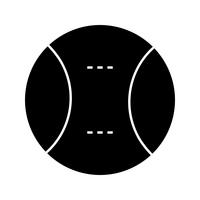 softball glyph black icon vektor