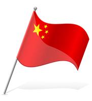 flagga av Kina vektor illustration