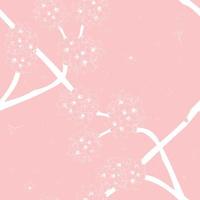 Sakura-Kirschblütenblume auf rosa Hintergrund vektor