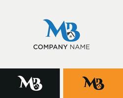 mb hem logotyp designmall vektor