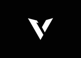 Premium-Buchstabe-V-Logo-Design. luxuriöses abstraktes Siegeslogo. vektor