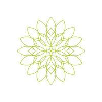 Lotus-Mandala-Logo-Design-Konzept. vektor