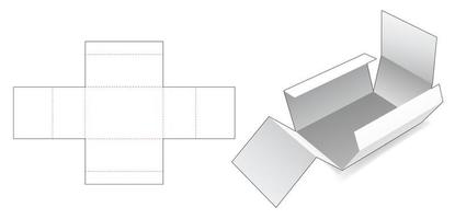 Kartonverpackung Stanzschablone vektor