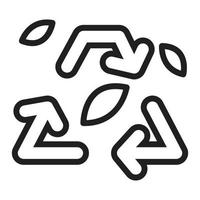 Ökologie-Recycling-Icon-Set vektor