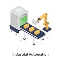 industriella automationskoncept vektor