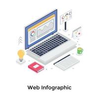 Web-Infografik-Konzepte vektor