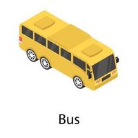trendiga busskoncept vektor
