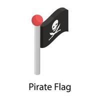 Piratenflaggenkonzepte vektor