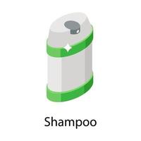 trendige Shampoo-Konzepte vektor