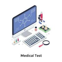 medizinische Testkonzepte vektor