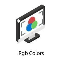 RGB-Farbkonzepte vektor