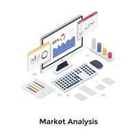 Marktanalysekonzepte vektor