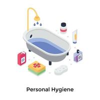 personlig hygien koncept vektor