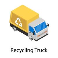 Recycling-LKW-Konzepte vektor