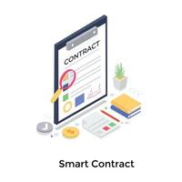 Smart-Contract-Konzepte vektor