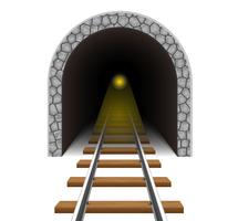 Eisenbahntunnel-Vektor-Illustration vektor