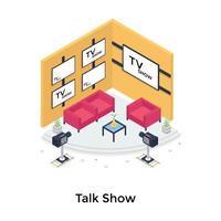 Talkshow-Konzepte vektor