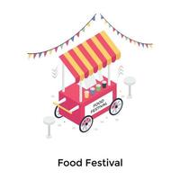 Food-Festival-Konzepte vektor