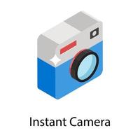 instant kamera koncept vektor