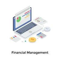 Finanzmanagementkonzepte vektor