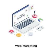 webbmarknadsföringskoncept vektor