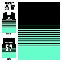 Jersey Design Vektor abstrakte Mustervorlage Anzeige vorne und hinten für Fußballmannschaften, Basketball, Radfahren, Baseball, Volleyball, Rennen usw.