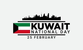 Kuwait Nationalfeiertag Hintergrund. Vektor-Illustration. vektor