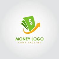 pengar logotyp design vektor. lämplig för ditt företags logotyp vektor