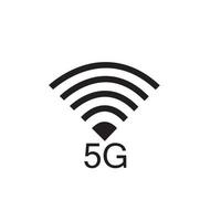 5g Symbol Vektor flaches Design